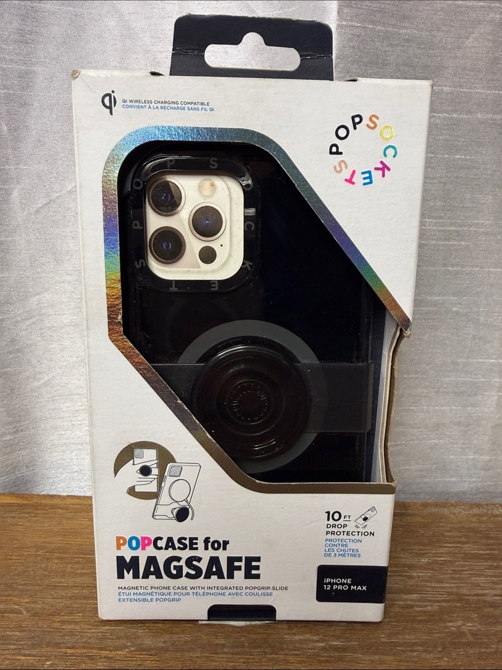 Popcase for MagSafe iPhone 12 Pro Max Black 2021 NOS Popgrip Slide